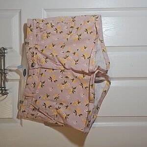So Pink and Yellow Lemon Shorts Plus Size JR 17